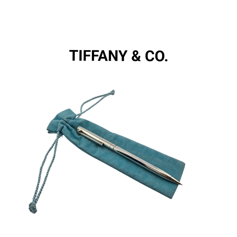 Tiffany & Co Sterling Silver T-Clip Mechanical Pencil 925 with Pouch